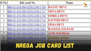 Nrega Job Card List