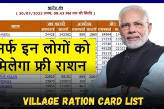 Village ration card list